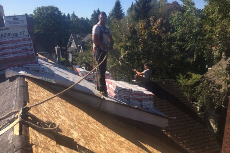 residential steep roof repair