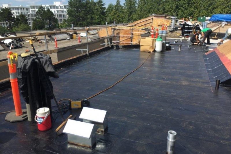 flat torch on roof repair