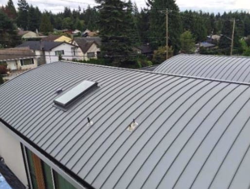 installed torch on roof on Westview Drive in North Vancouver